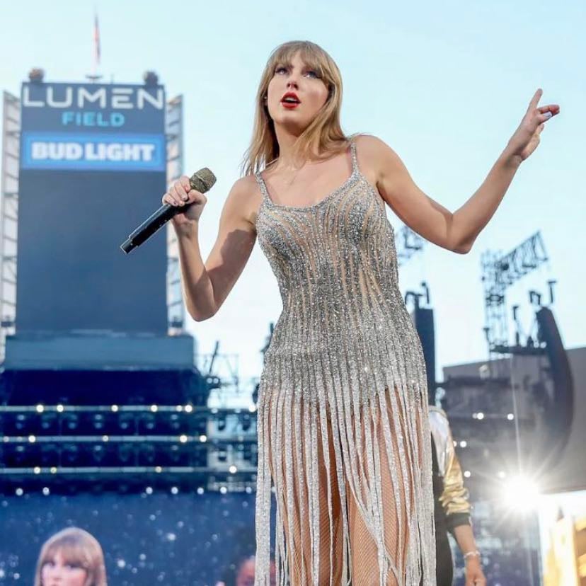 3. Long Silver Dress