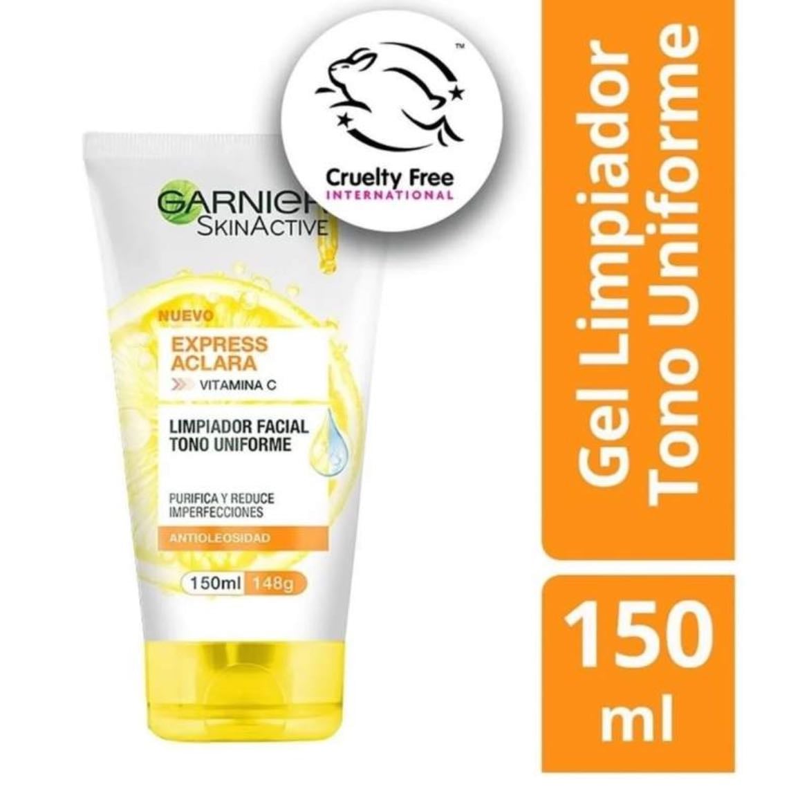 Gel limpiador facial con vitamina C