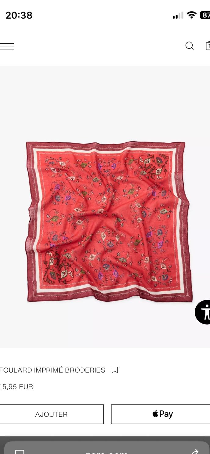 foulard en soie Zara