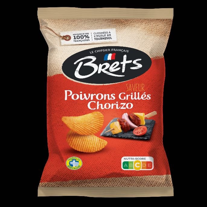 Chips brets poivrons grillés chorizo