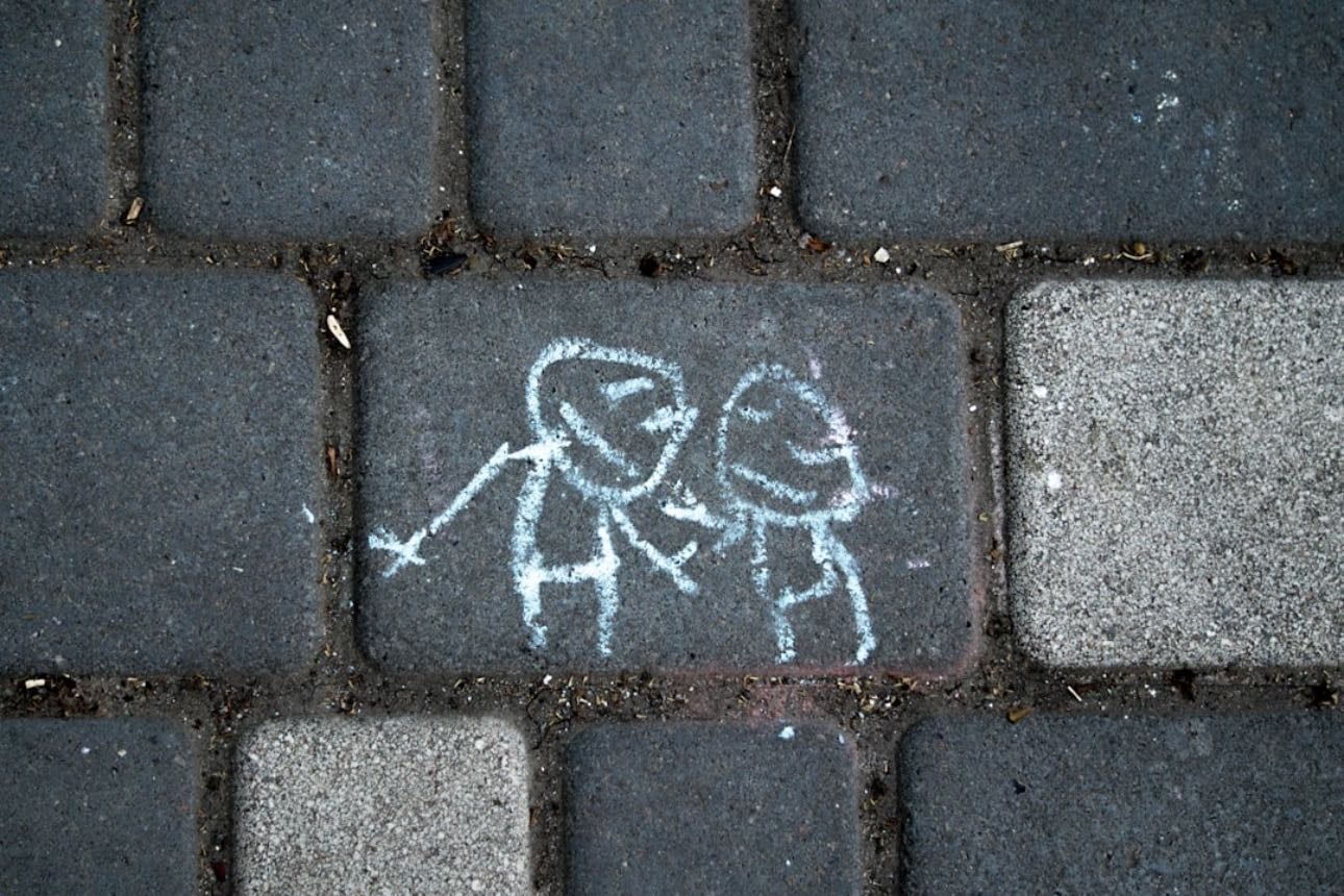 Draw on the sidewalk