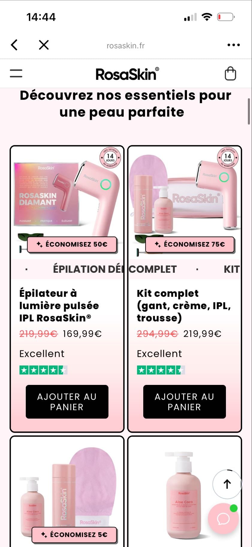 Épilateur - 220/295€