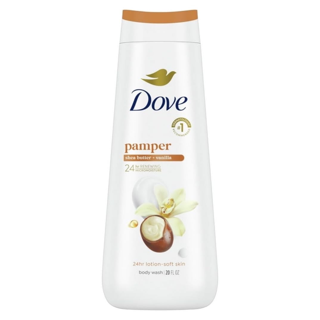 Dove Pamper Body Wash - Shea Butter & Vanilla 24hr Lotion-Soft Skin - Target: $7.99