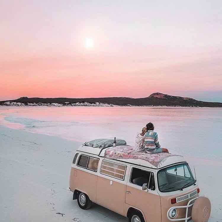 Travel in a pink combi