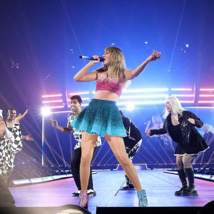 Go on stage at a concert
