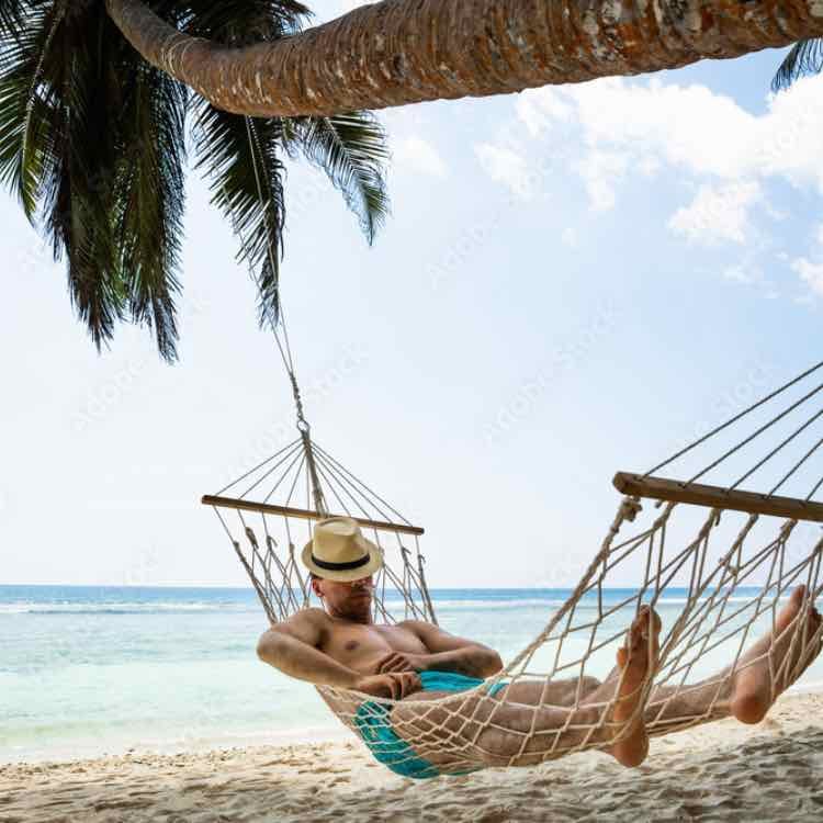 Sleep on the beach