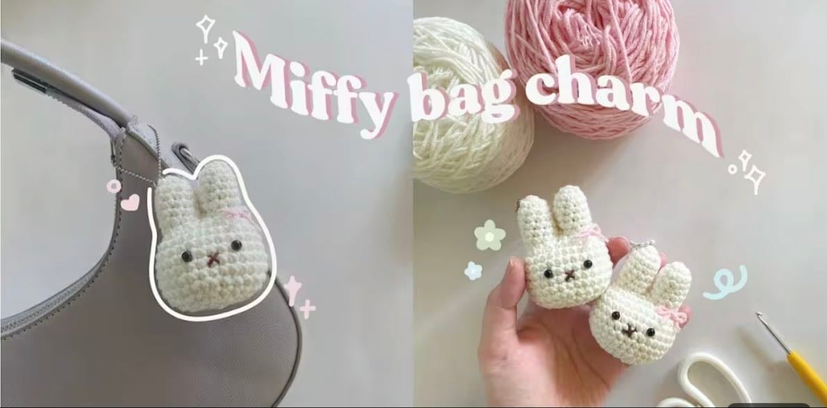 Miffy Bag Charm - @Mucie Studio