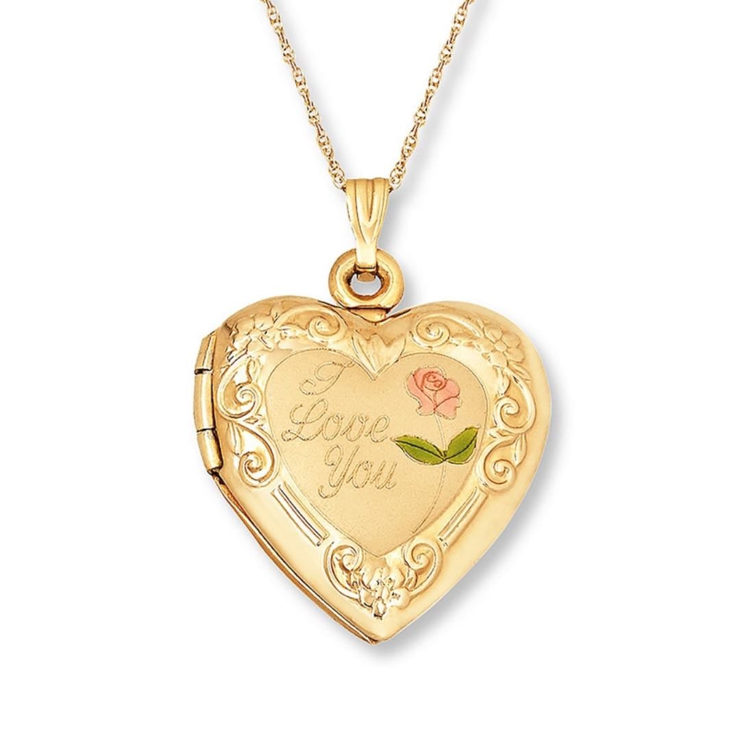 gold heart locked
