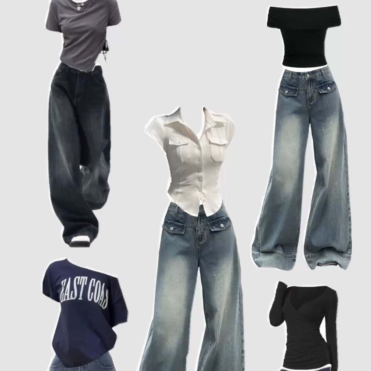 casual fits w/ baggy jeans