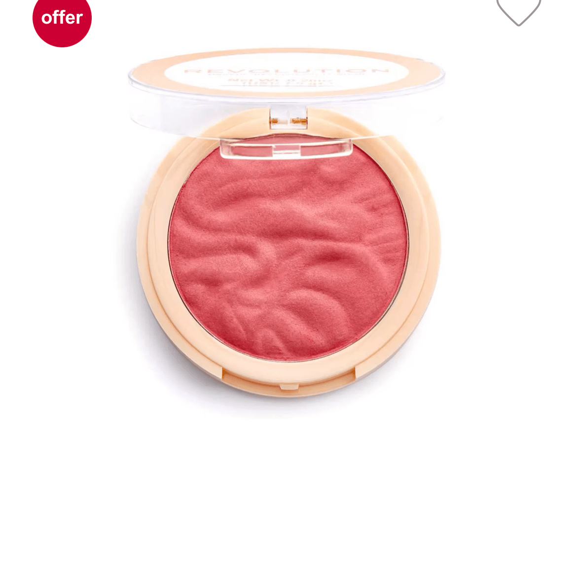 Revolution blusher - £4 Rose Kiss or Peach Bliss