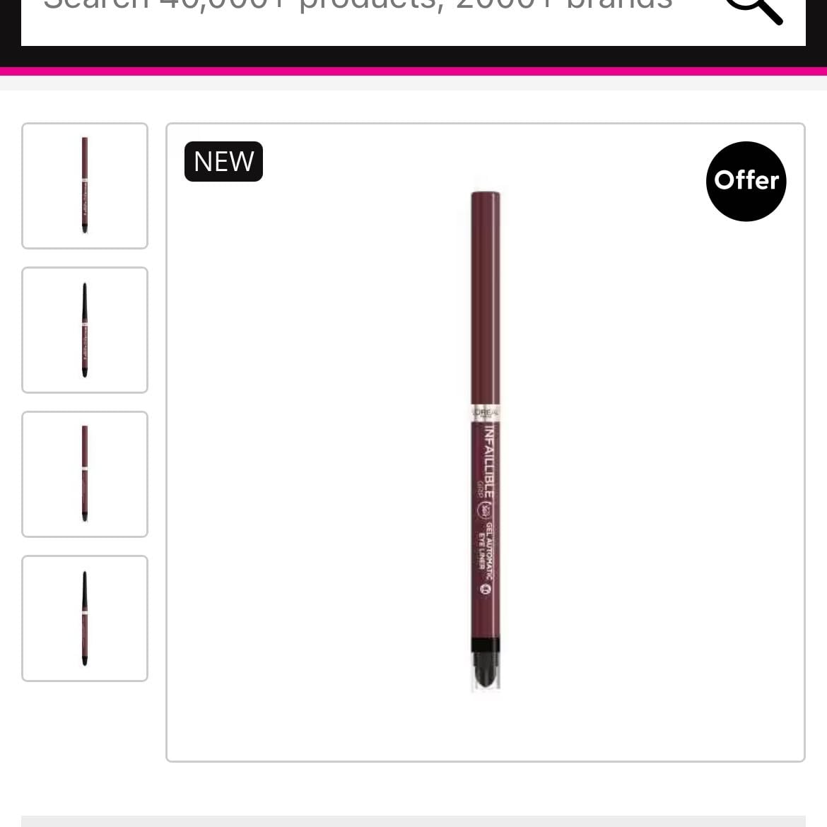 L’Oréal Paris infallible Grip Gel - £7,99 eyeliner velvet Bordeaux