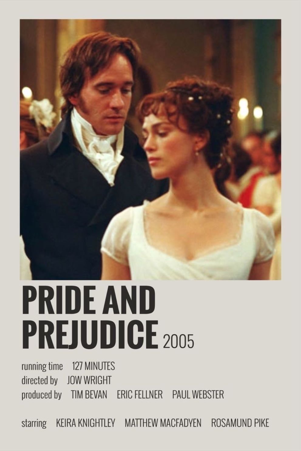 Orgullo y prejuicio - Joe Wright · 2005