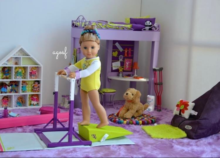 american girl doll mckennas bedroom - YouTube