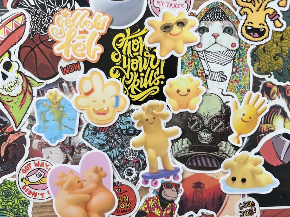 Personalising with stickers