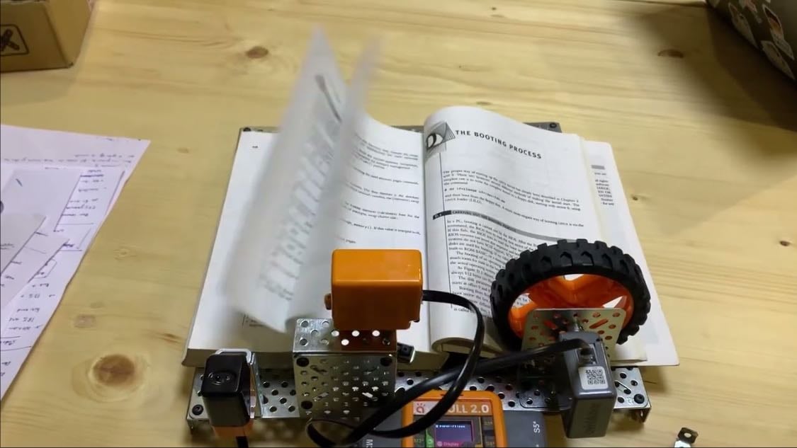 Page turner - Lego robotics?