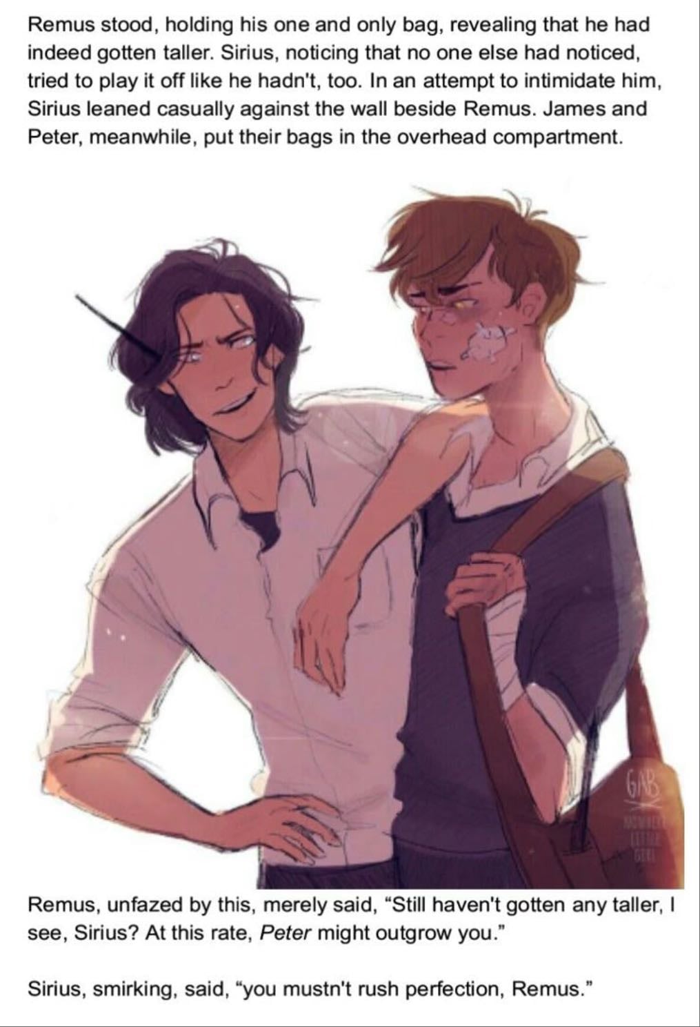 sirius + remus - harry potter