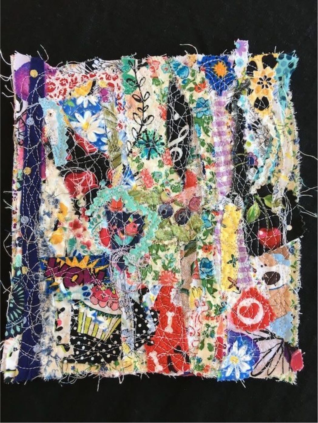 fabric collage