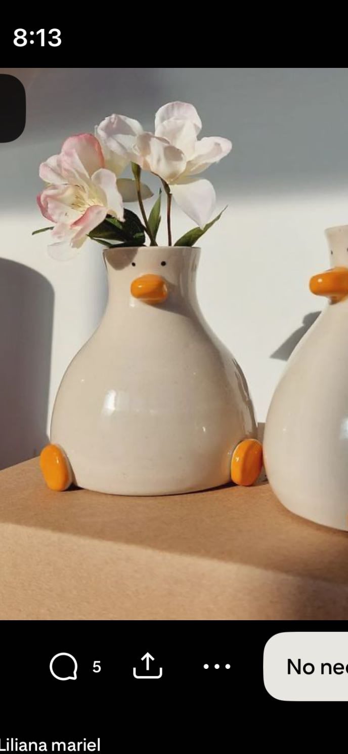 Florero de patito