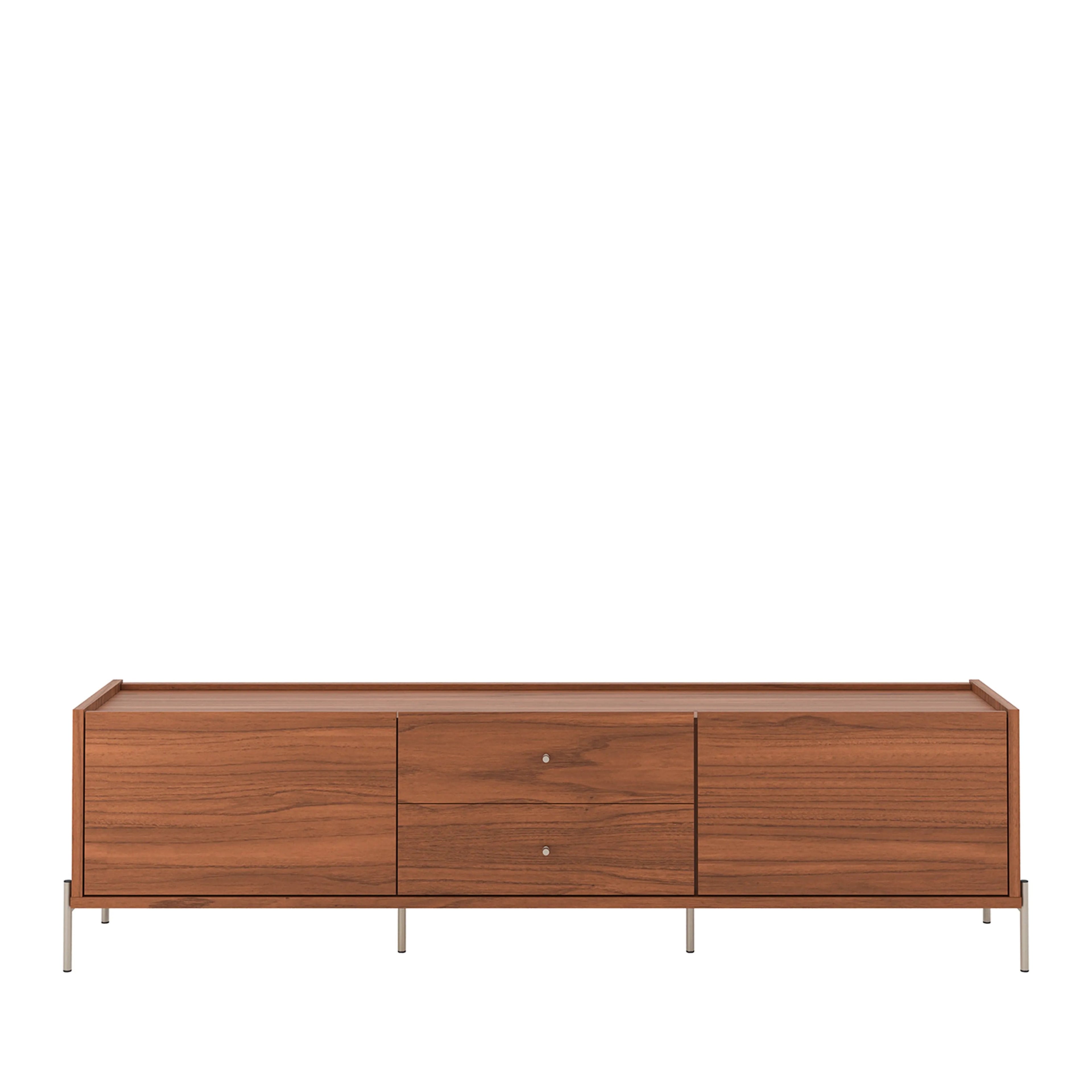 Rack para TV Até 75″ 2 Gavetas 2 Portas Jasper 220 cm - Canella c/ Cha - Homedock