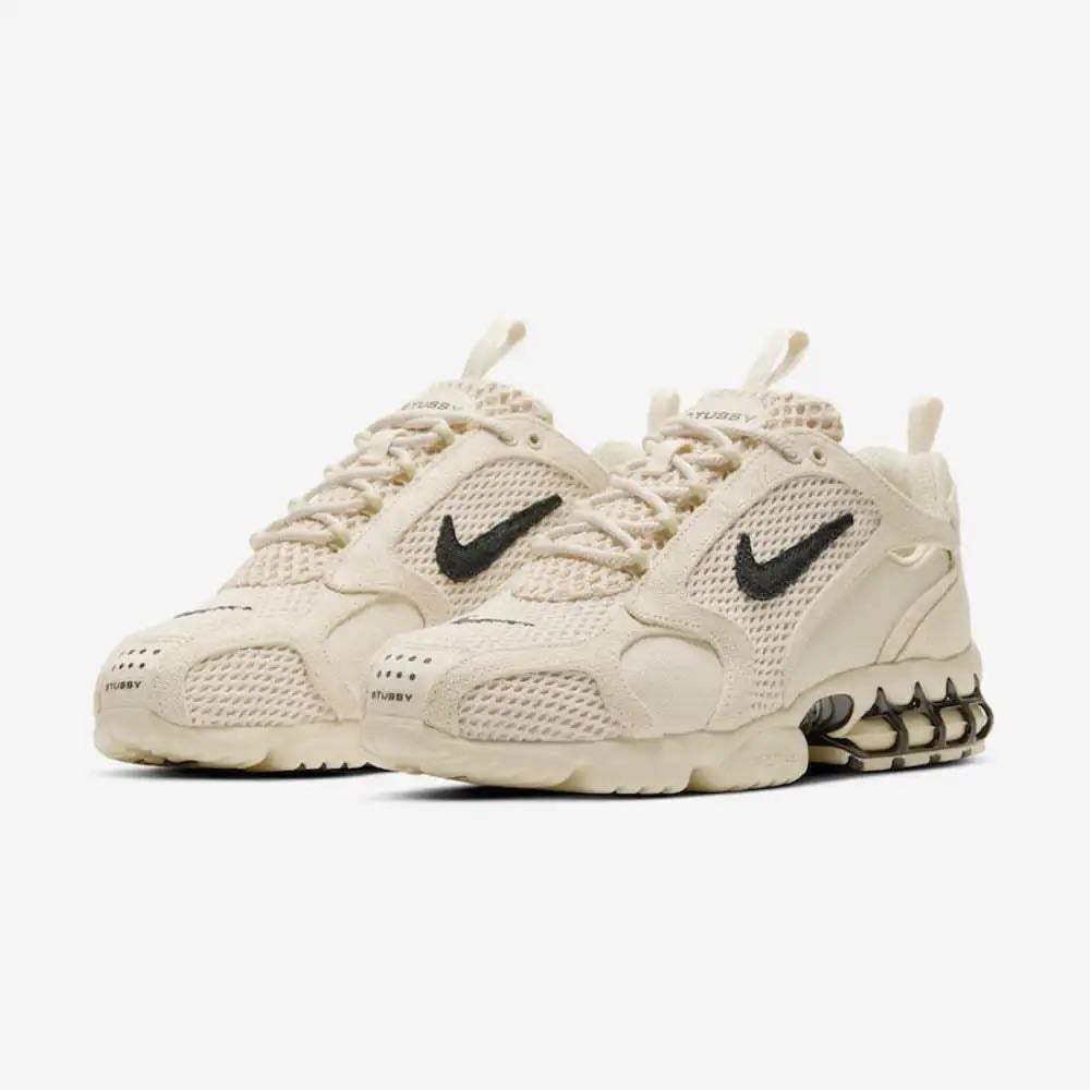 Stussy x Nike Air Zoom Spiridon Caged Fossil - Droper - Droper