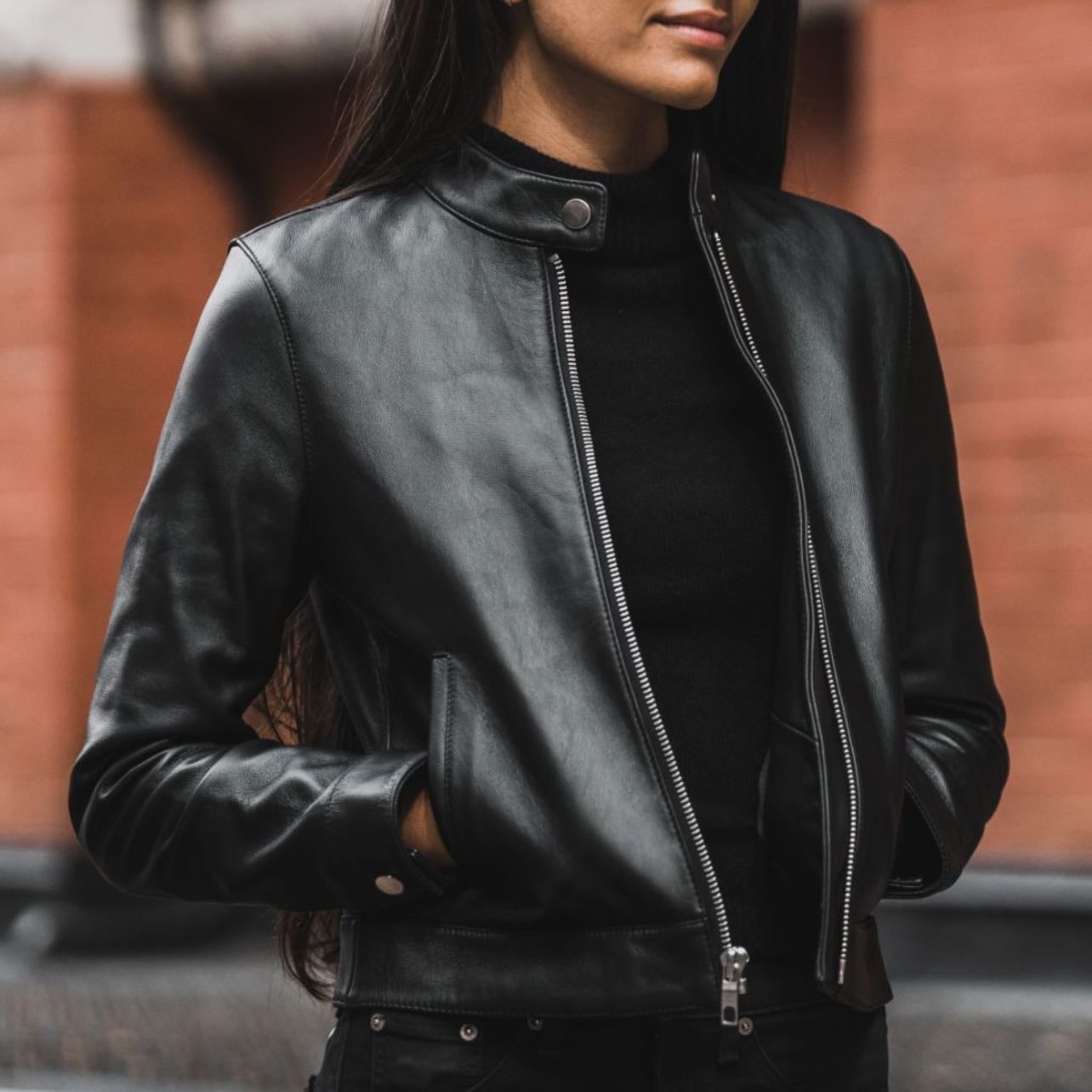 Black leath jacket - One that suit my body