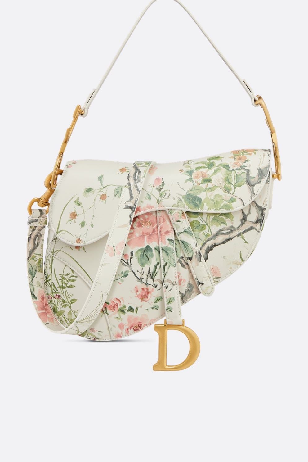 Dior Bolso Saddle con bandolera - Piel de becerro con estampado Dior Saisons Printemps-Été multicolor.
€4100