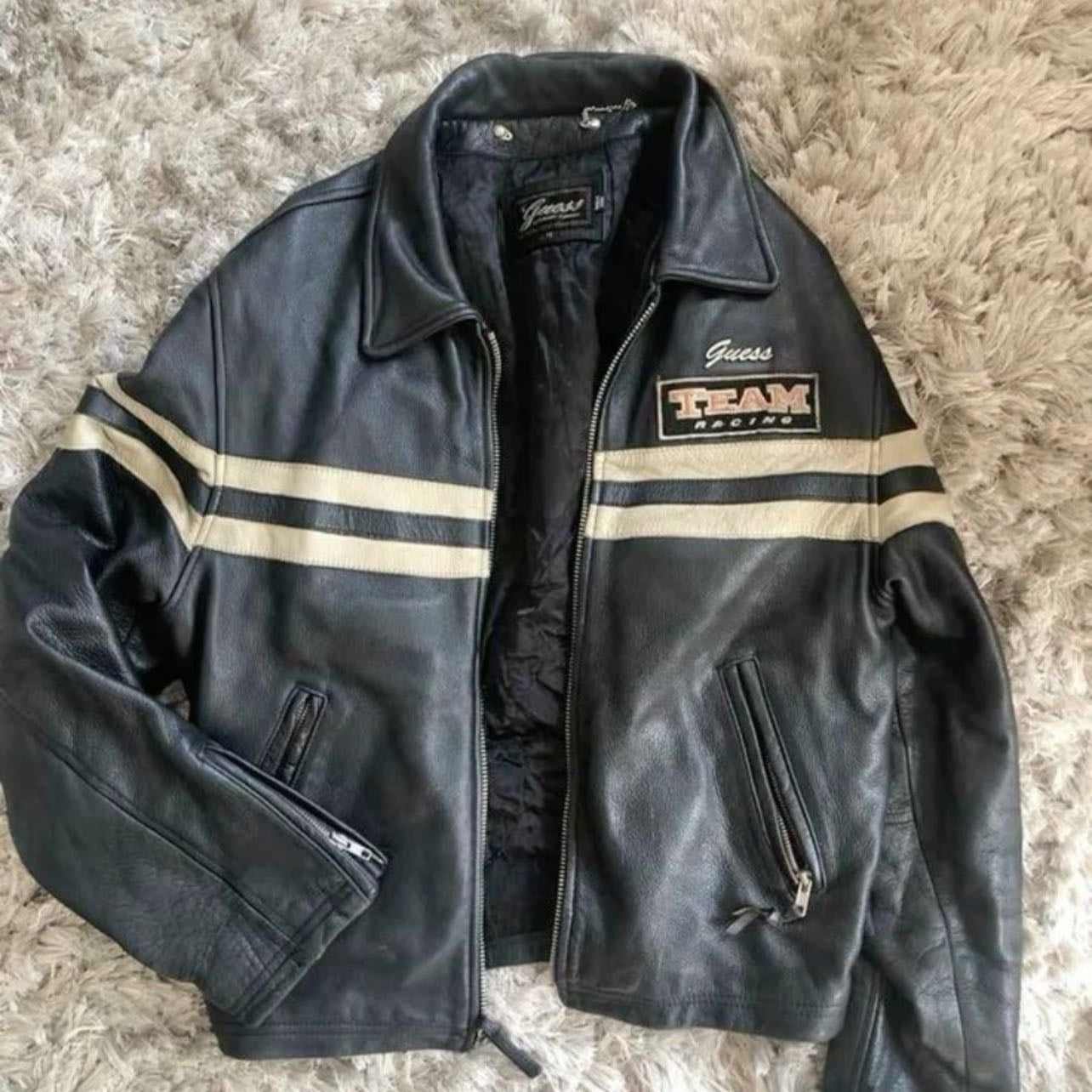 Campera cuero vintage