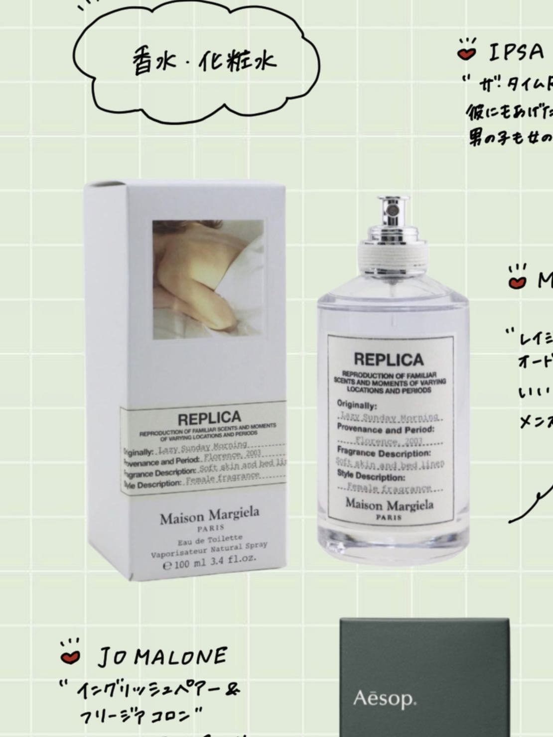Maison Margiela レイジーサンデーモーニング オードトクル「レプリヤ」 - 24640円