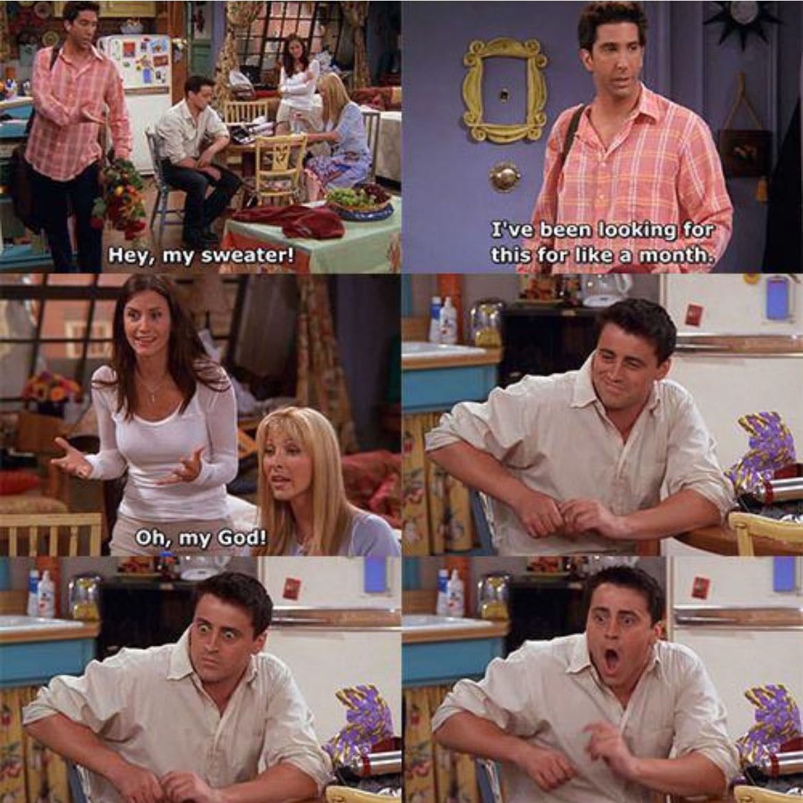 2. The One With The Red Sweater - For Joey’s realization