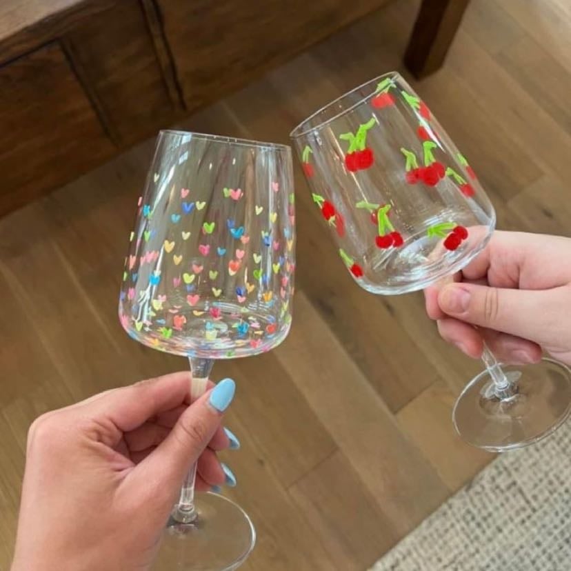 Wine cup painting - 🍒🥂
