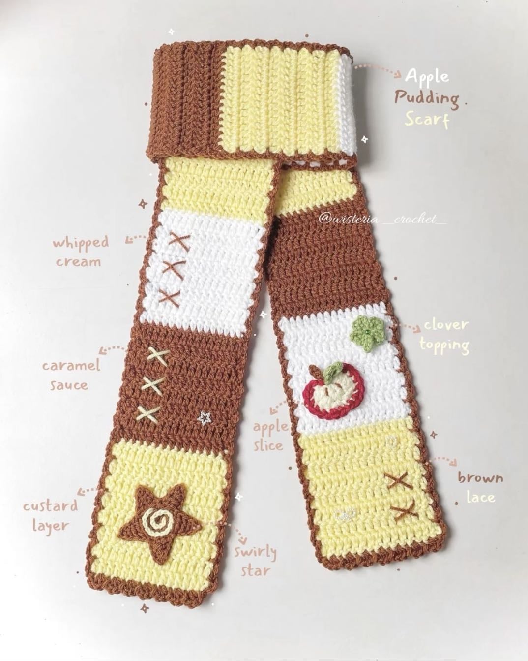 apple pudding scarf