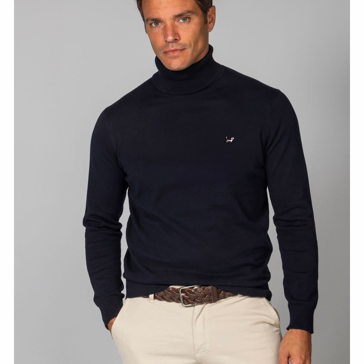CUELLO ALTO AZUL