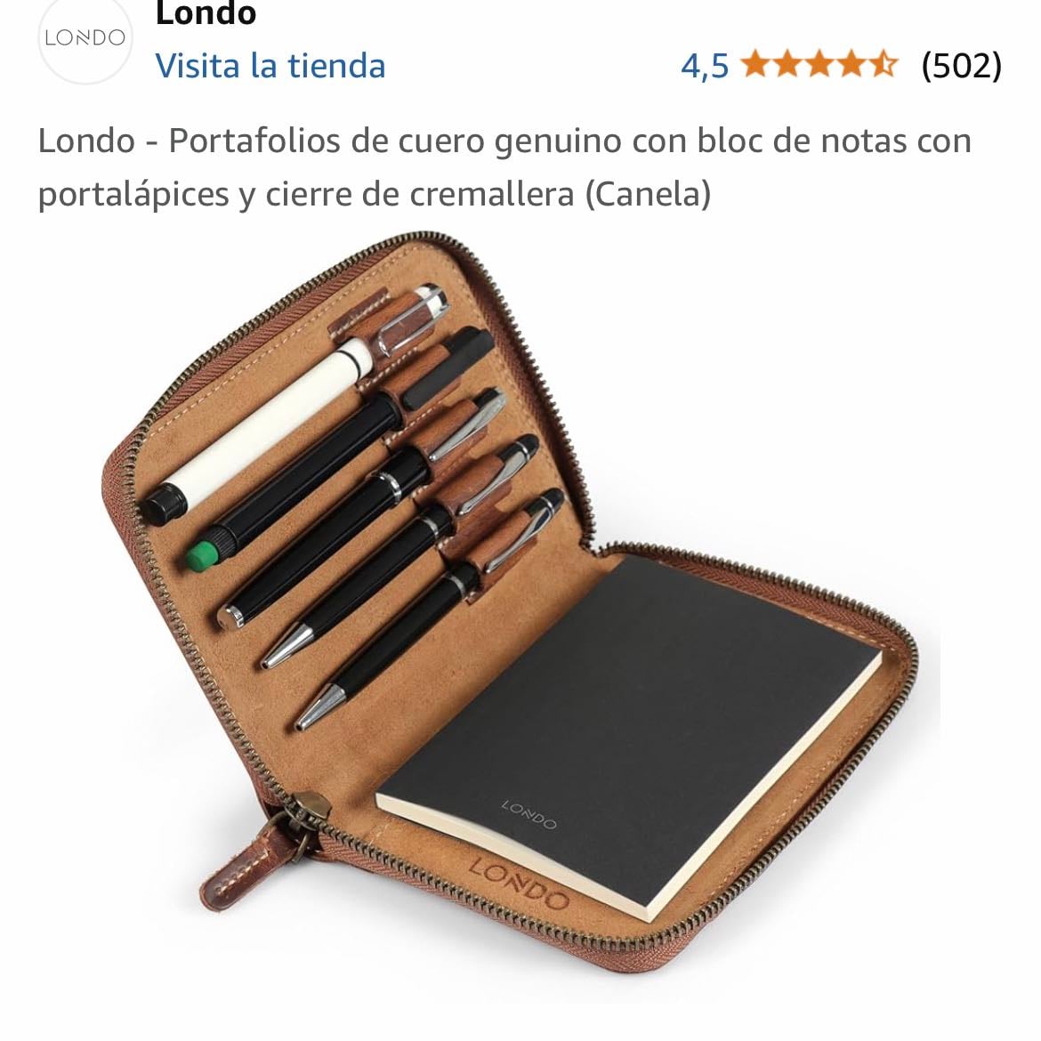 PORTAFOLIOS MARRÓN CON BOLÍGRAFOS