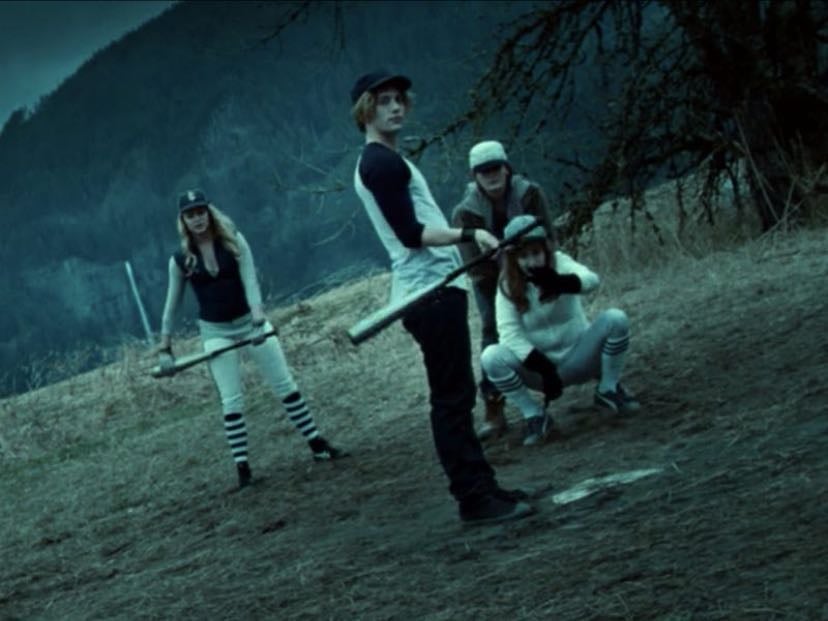 Twilight Baseball Scene