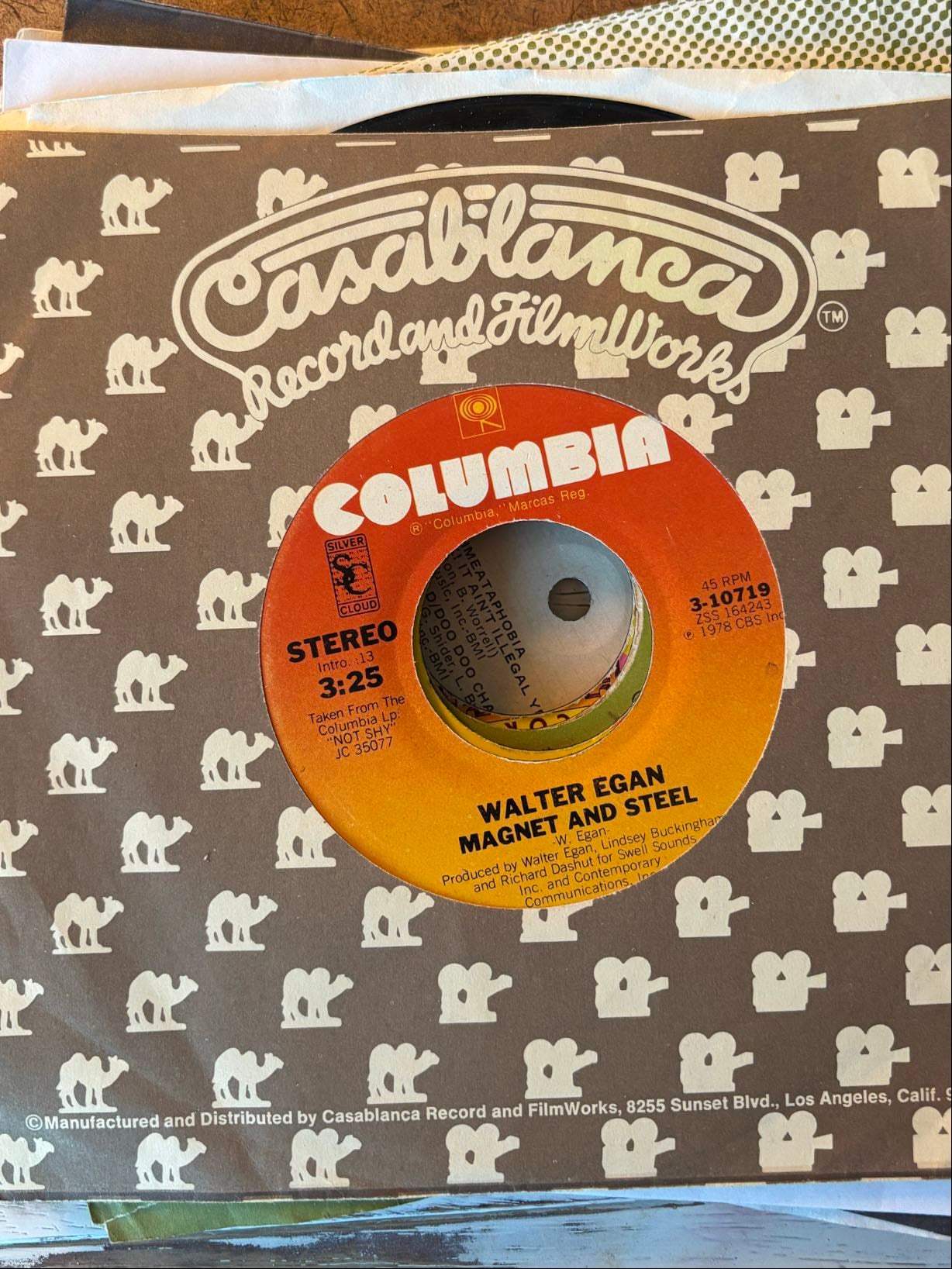 Magnet and steel/Tunnel o’ love - Walter Egan