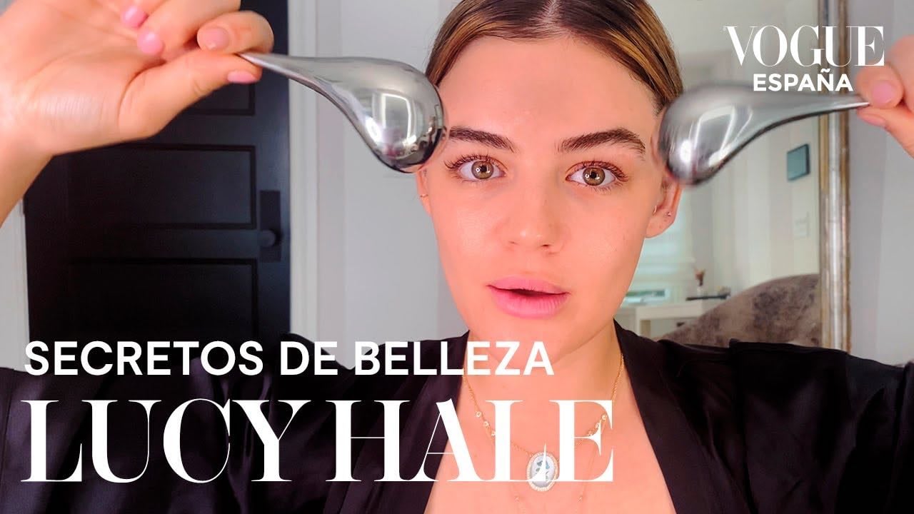 lucy hale red lipped hollywood makeup | vogue españa - YouTube