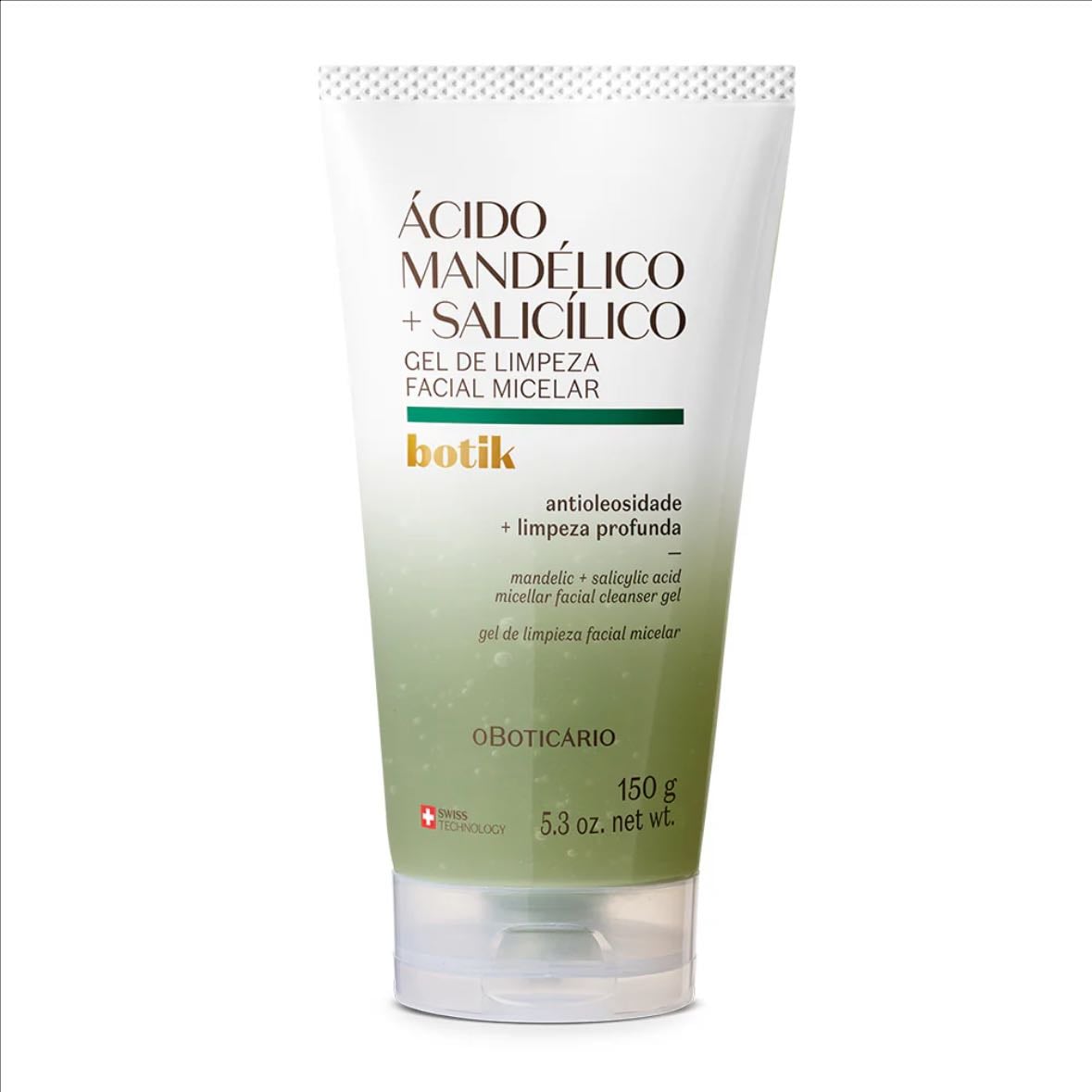 Gel de Limpeza Facial Micelar Ácido Mandélico + Salicílico Botik - Boticário