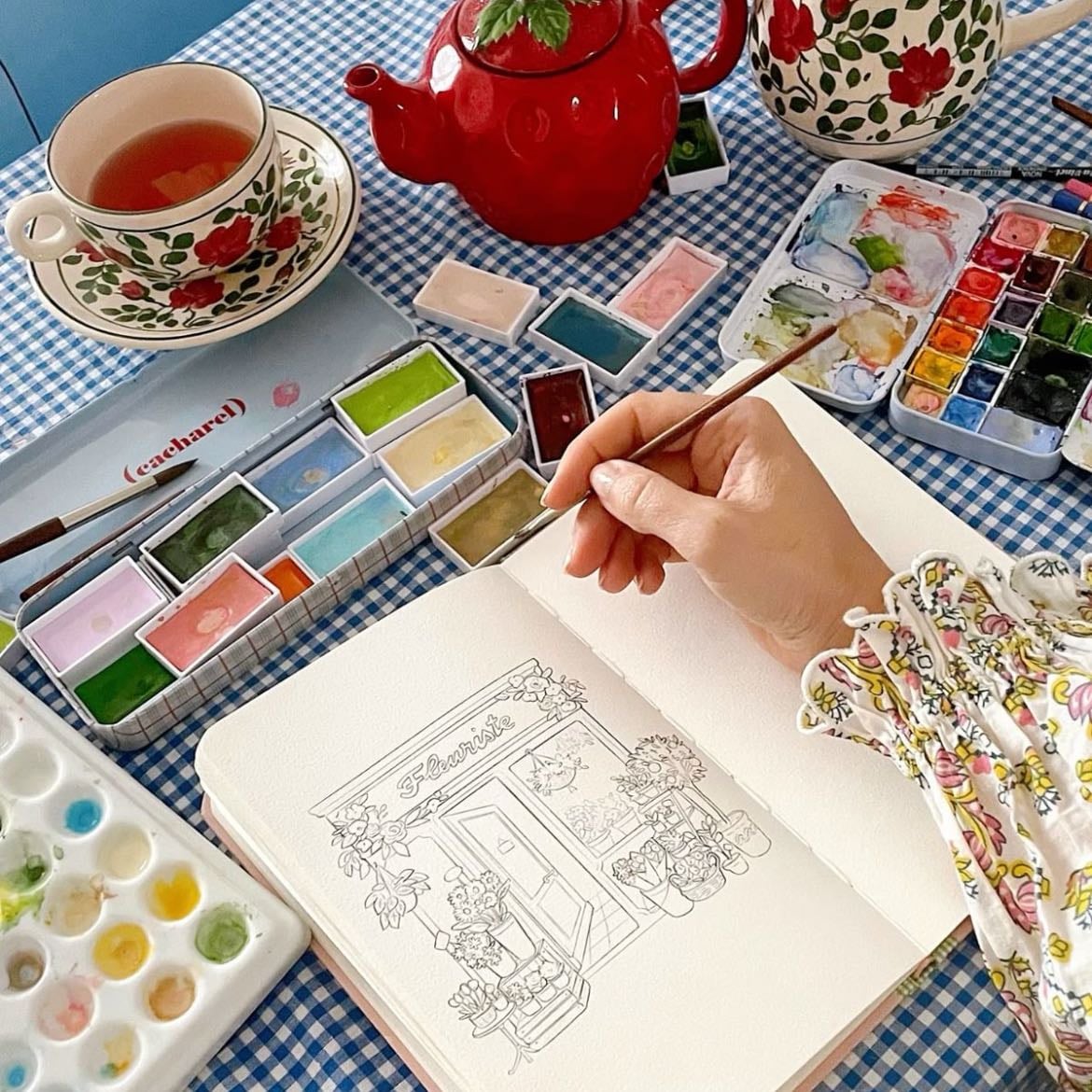 Me matricular em um curso de aquarela - Chamar a vovó Sandra
