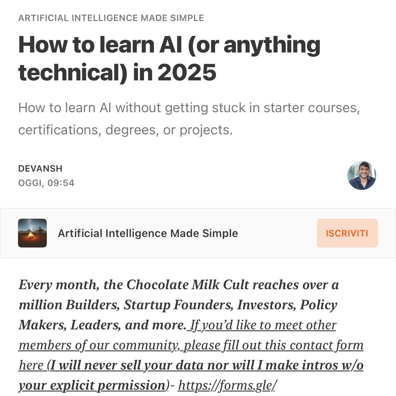 How to learn Al (or anything technical) in 2025 - DEVANSH