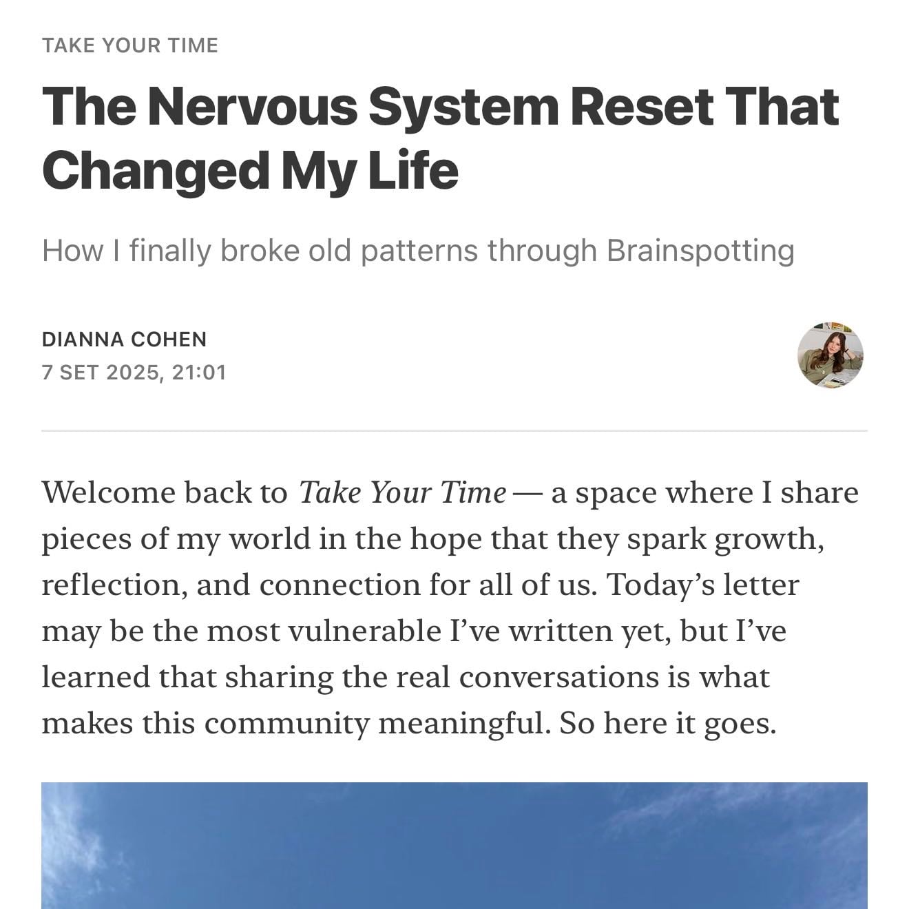 The Nervous System Reset That Changed My Life - Dianna Cohen