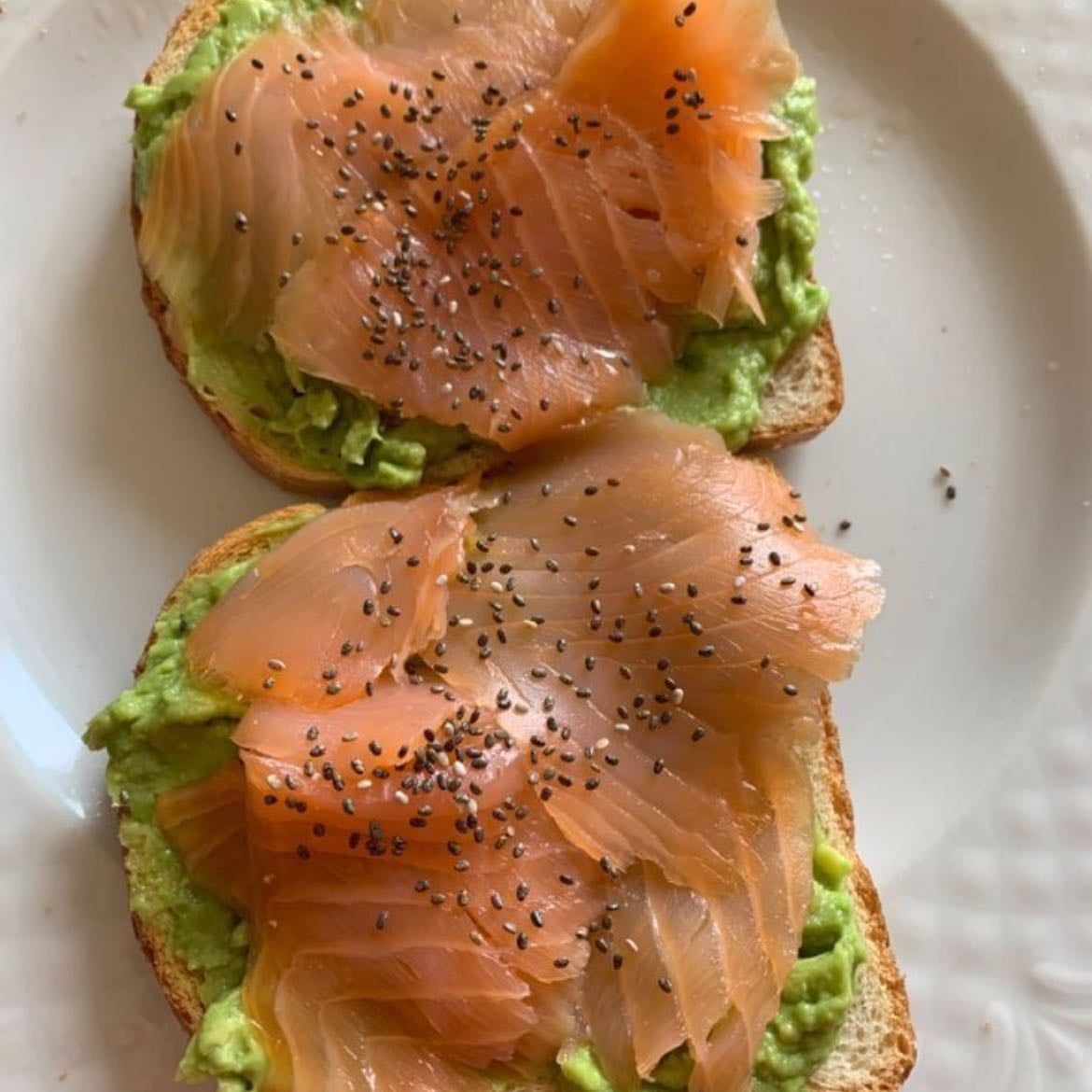smoked salmon toast