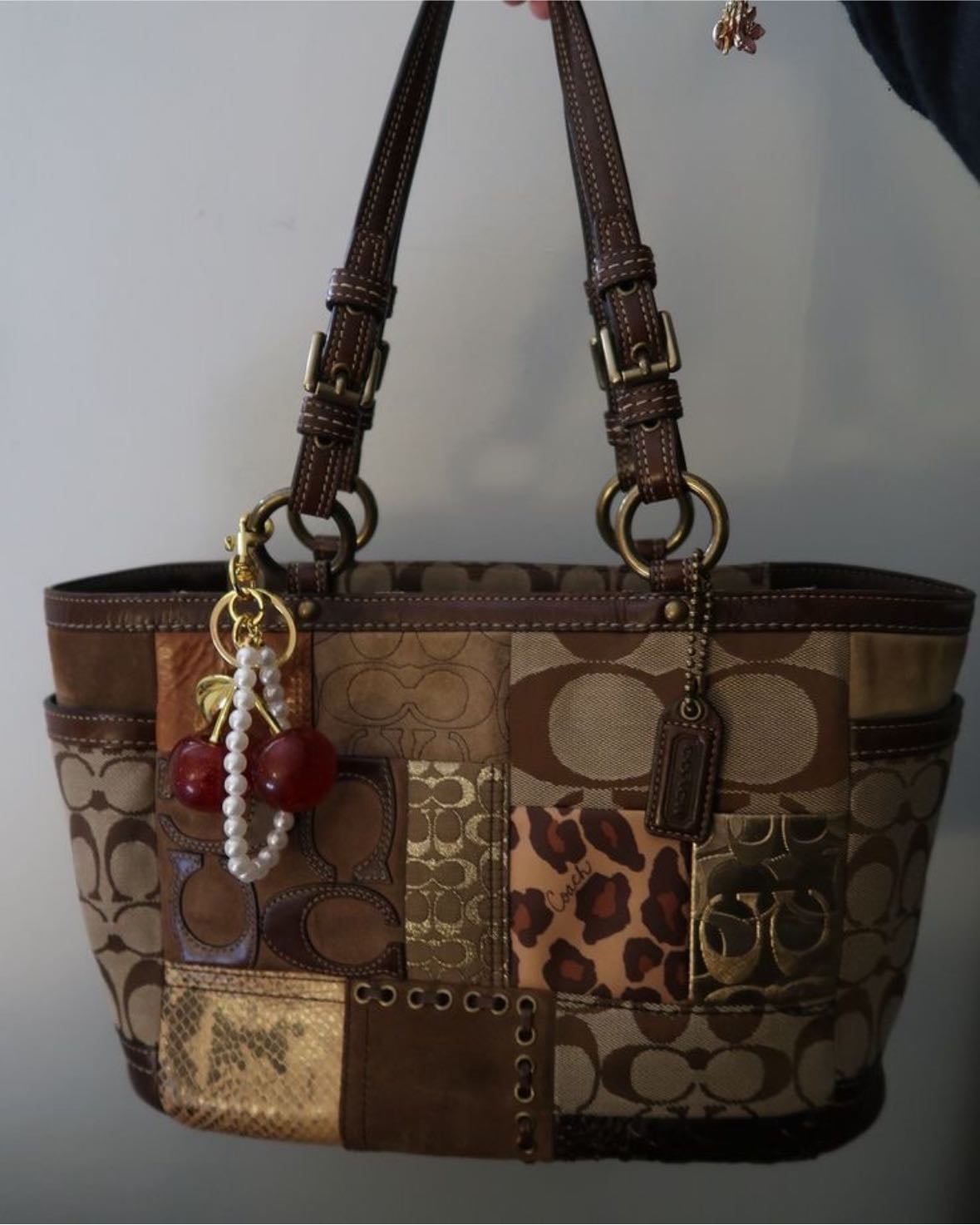 Coach patchwork tote bag