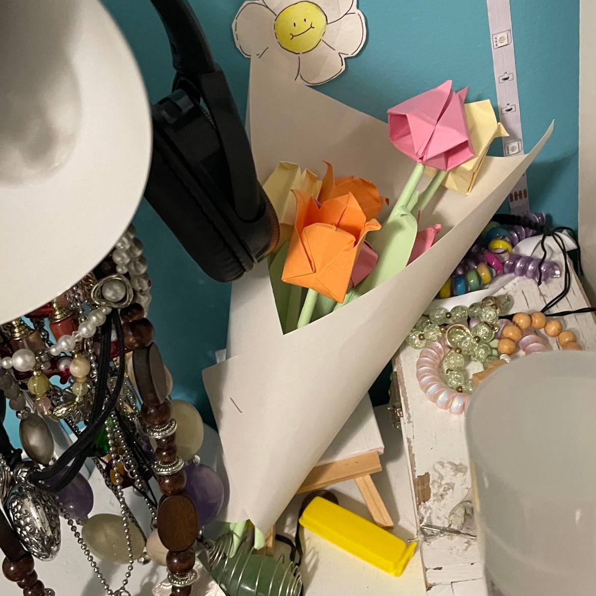 paper flowers - christmas