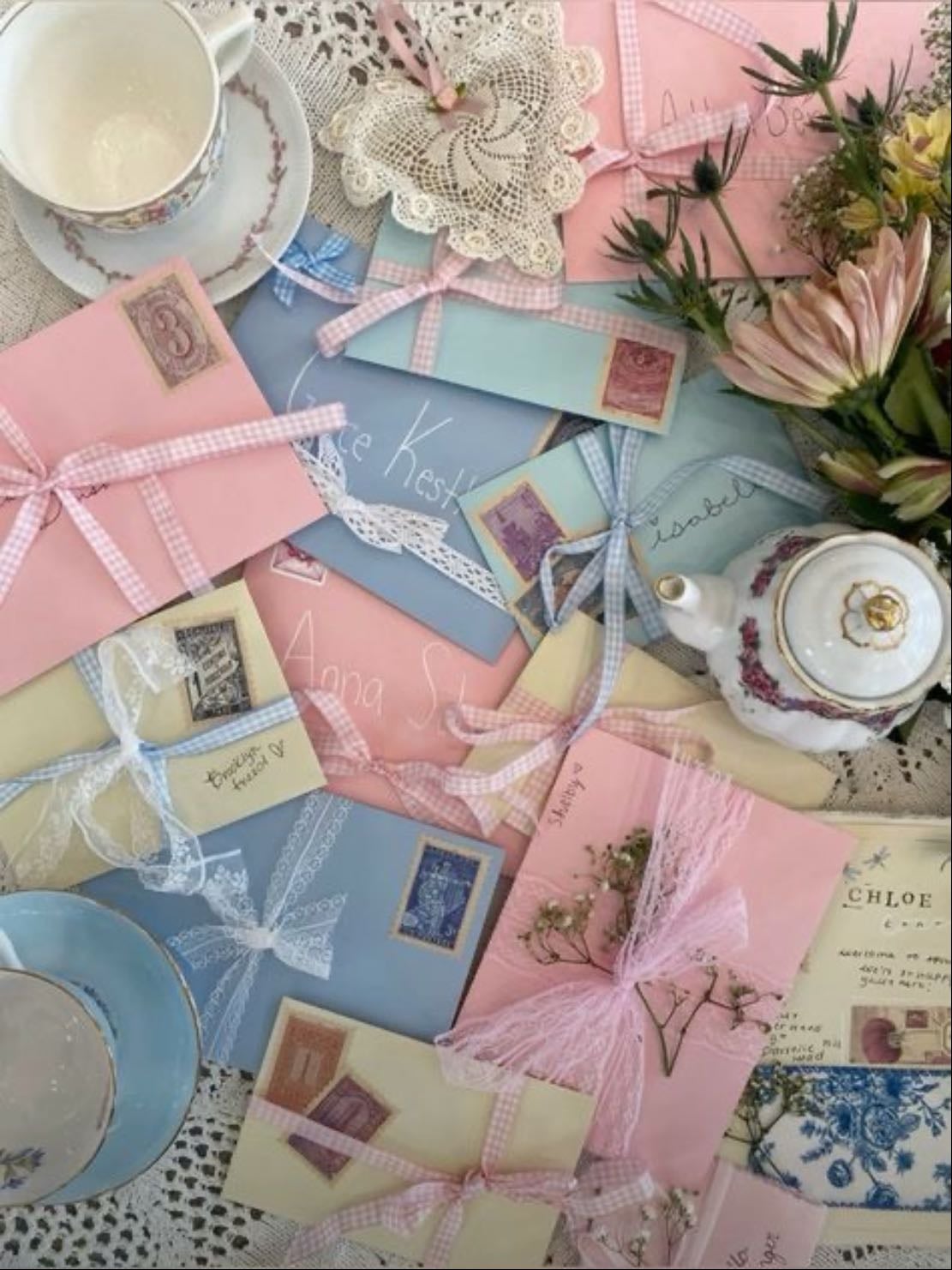 pastel invitations