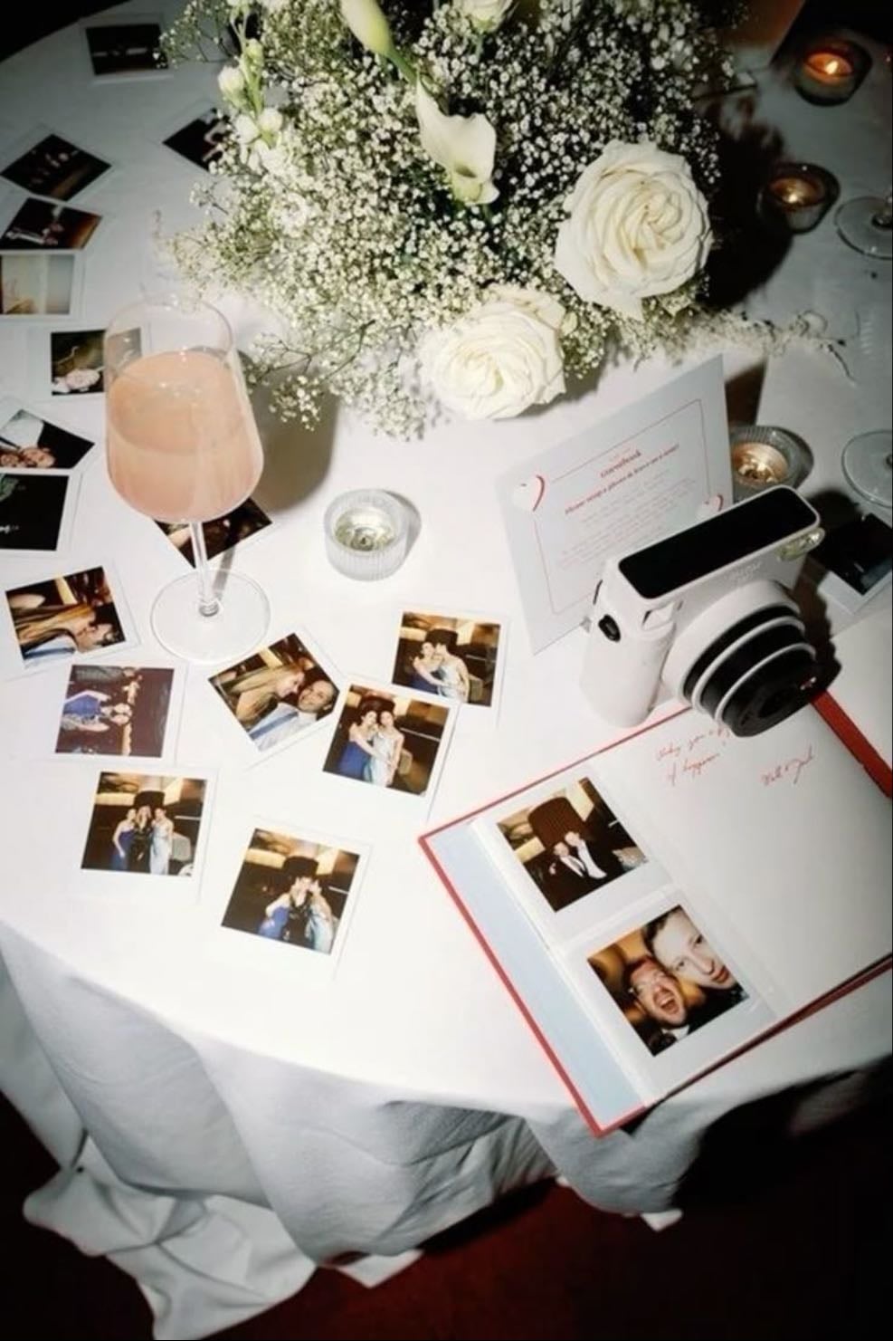 polaroid guest book