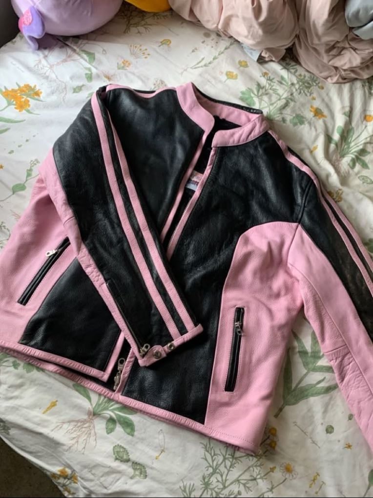 Pink biker jacket