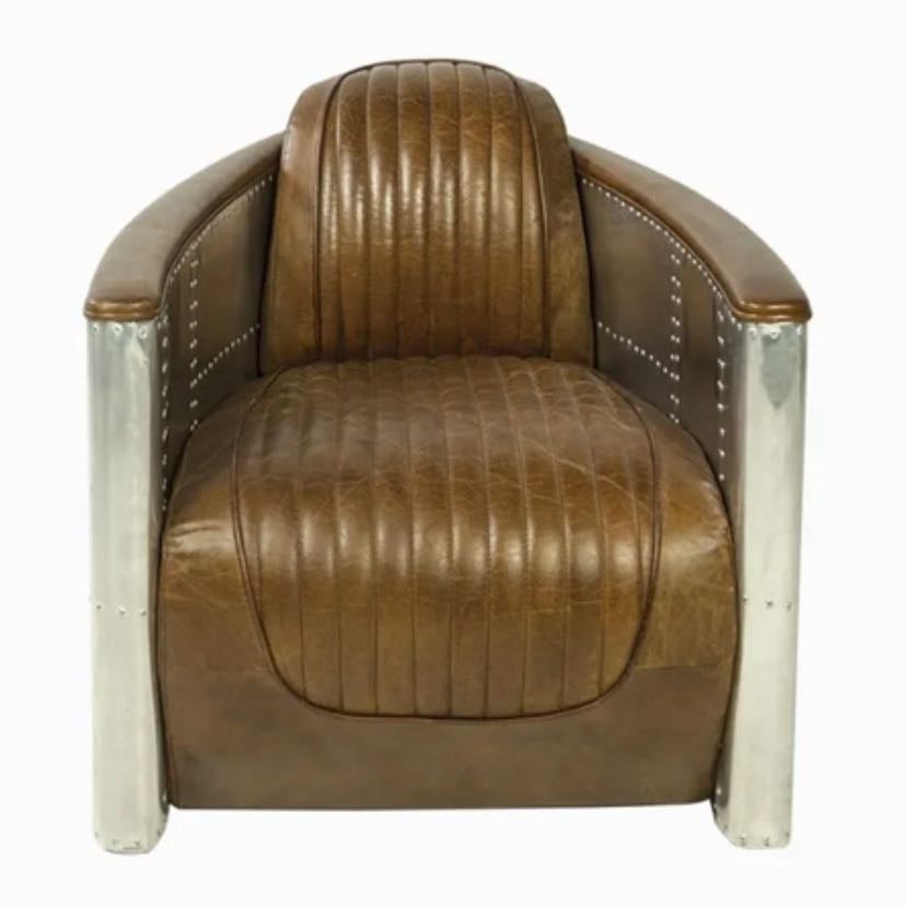 Leather small chair - Ambiente living