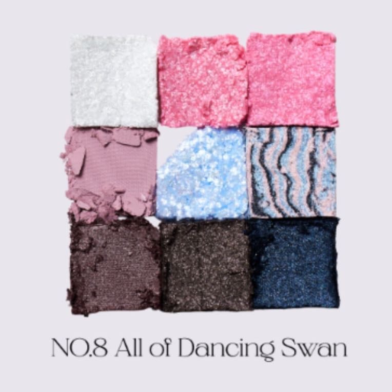 Glitterpedia eye palette - Unleshia N08 all of dancing swan