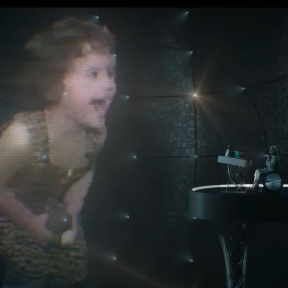 her younger memories - this actual made me shed a tear it reminded me of the scene in Barbie and I loved seeing her with her family