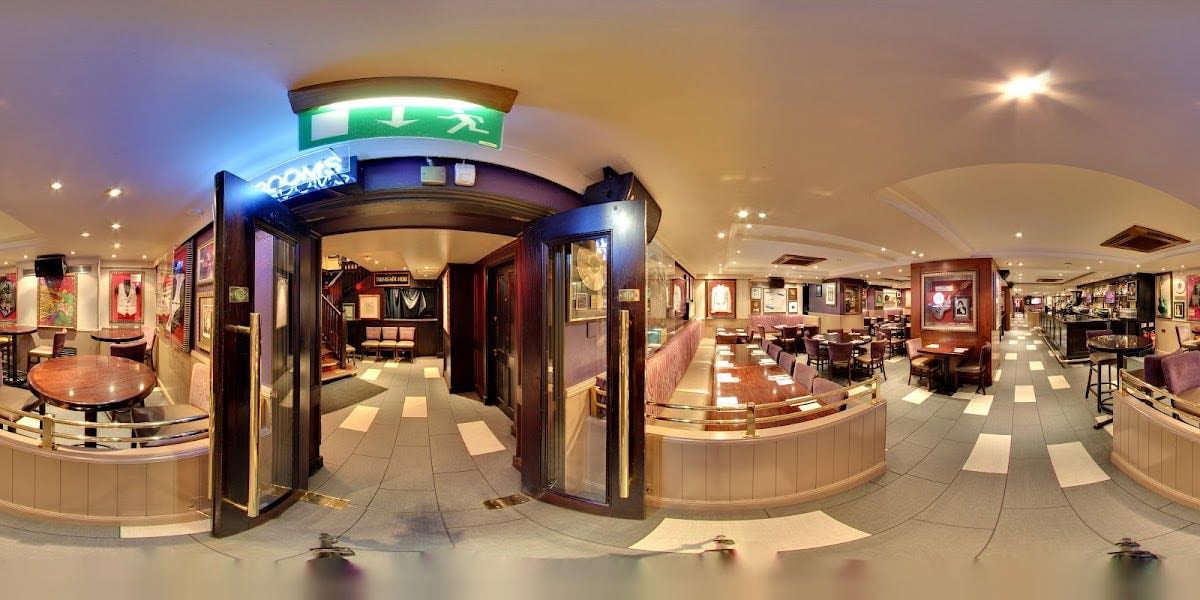 Hard Rock Cafe - the one in London has the take me home phone box!!